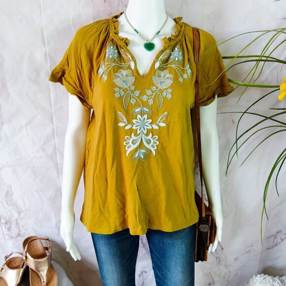 J. Jill embroidered top - Picture 1 of 7